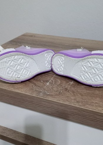 Kız Çocuk Lila Bağcıklı Sneakers - Görsel 5
