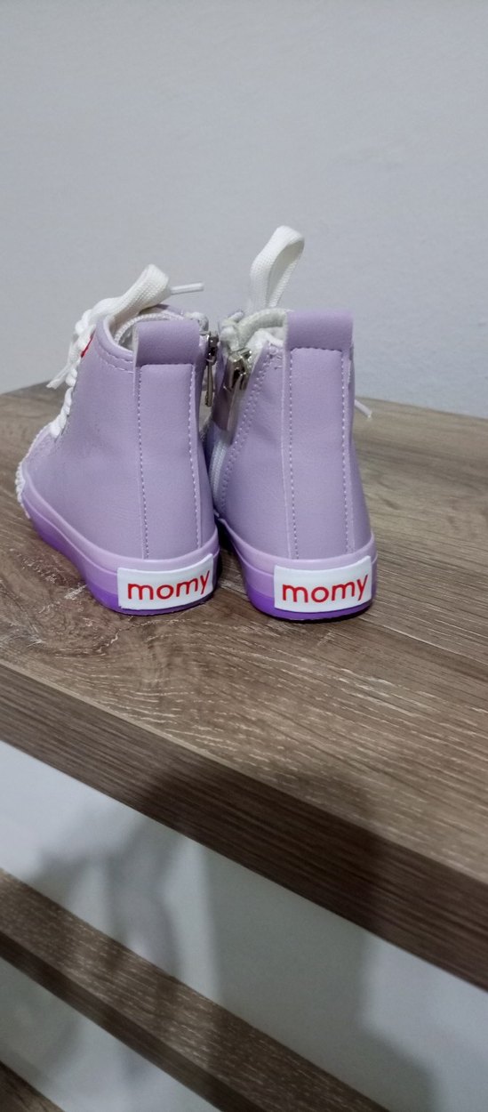 Kız Çocuk Lila Bağcıklı Sneakers - Görsel 3