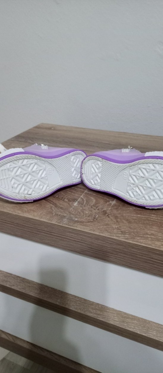 Kız Çocuk Lila Bağcıklı Sneakers - Görsel 5