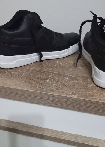 Siyah Bağcıklı Erkek Spor Ayakkabı - Görsel 4