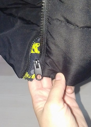 Kapüşonlu Kamuflaj Desenli Erkek Mont - Görsel 3