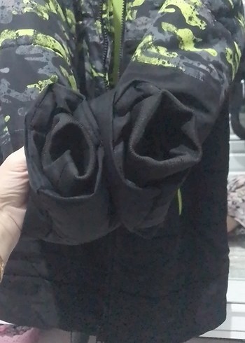 Kapüşonlu Kamuflaj Desenli Erkek Mont - Görsel 5