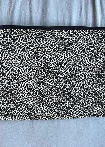 Leopar Desenli Stradivarius Crop straplez