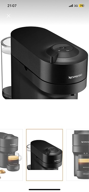 Beden siyah Renk Nespresso kapaül kahve makinesi