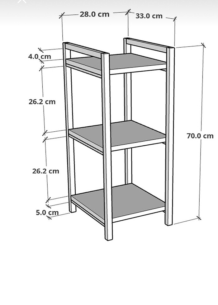 Raf kitaplık çiceklik - Görsel 4