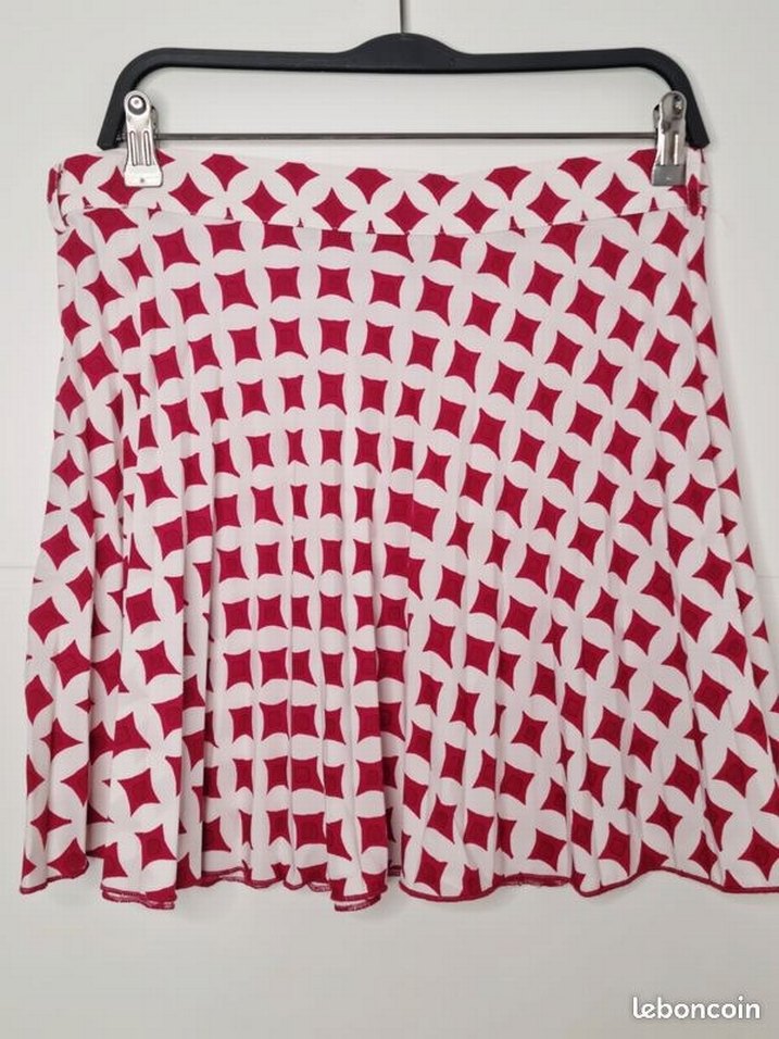 Zara Marka Kırmızı Pilili Midi Kadın Etek - Görsel 2