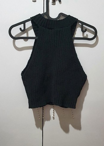 Zara Marka İnci İşlemeli Triko Bluz - Görsel 3