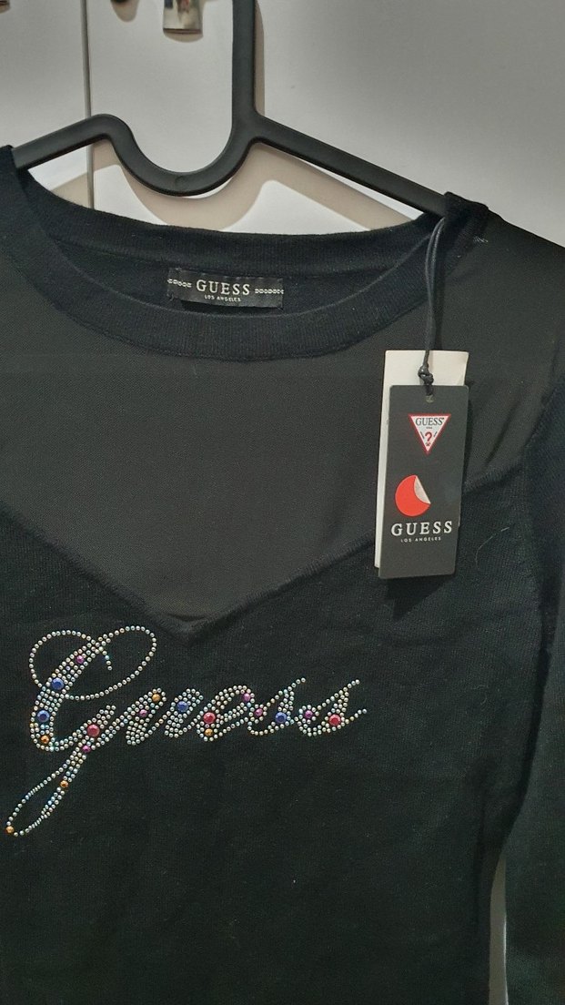 Guess Siyah Uzun Kollu Kazak - Görsel 2