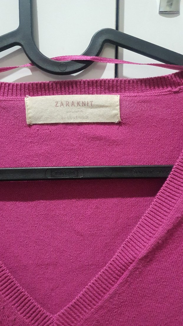 Zara Pembe Kadın Triko - Görsel 2