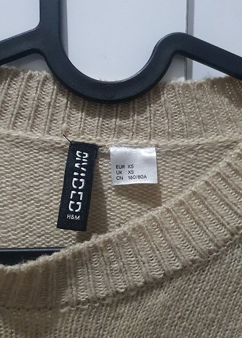 H&M Bej Kadın Örgü Kazak - Görsel 2