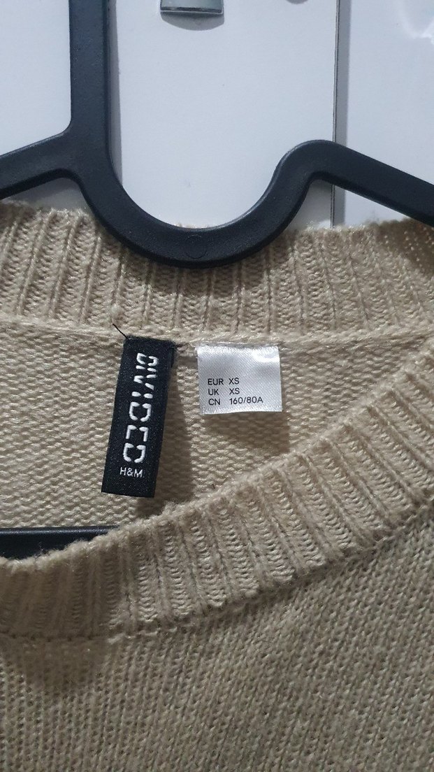 H&M Bej Kadın Örgü Kazak - Görsel 2