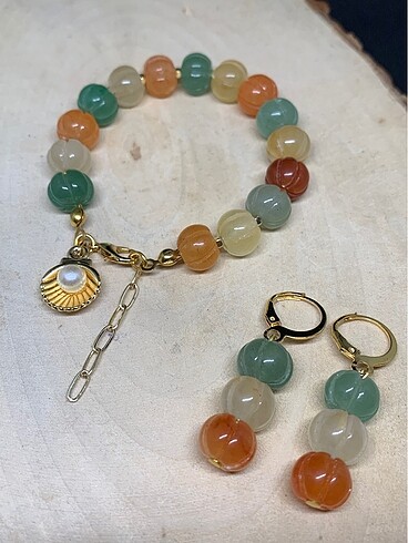 Aventurin taşı set