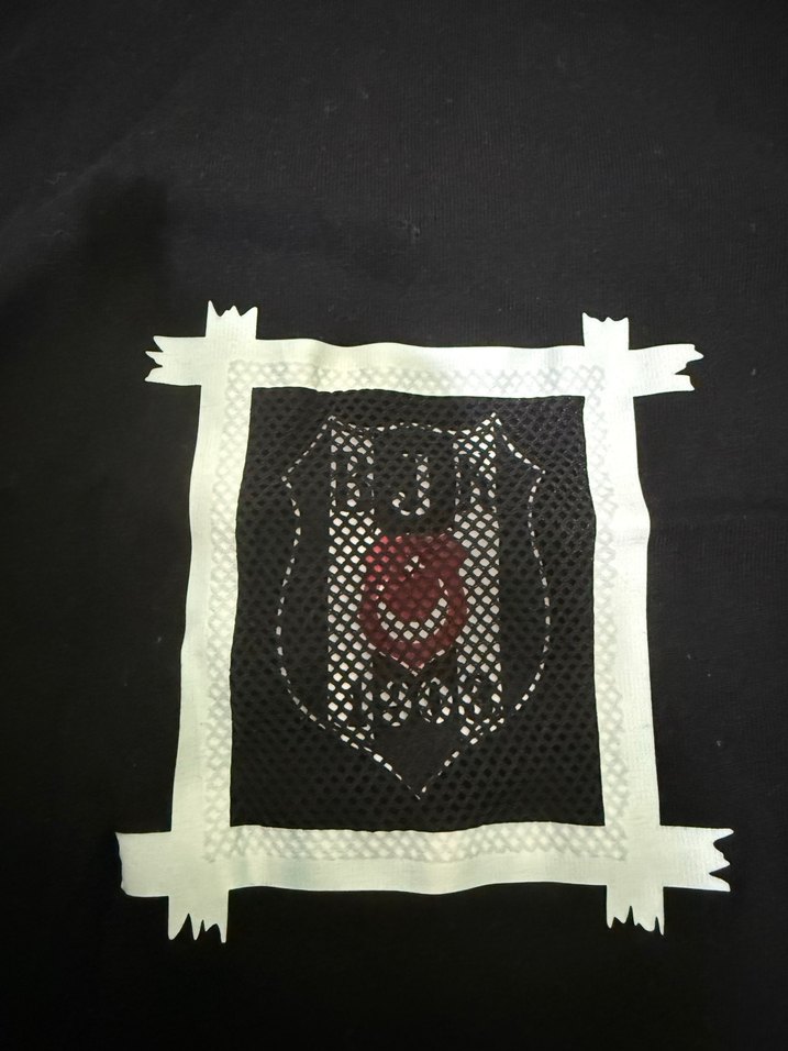 Erkek Siyah Baskılı Kısa Kollu Tişört - Görsel 2