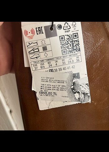 37 Beden kahverengi Renk Kahverengi Deri Dizaltı Stiletto Çizme