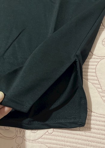 Siyah Rahat Kesim Kısa Kollu Pijama Takımı - Görsel 4