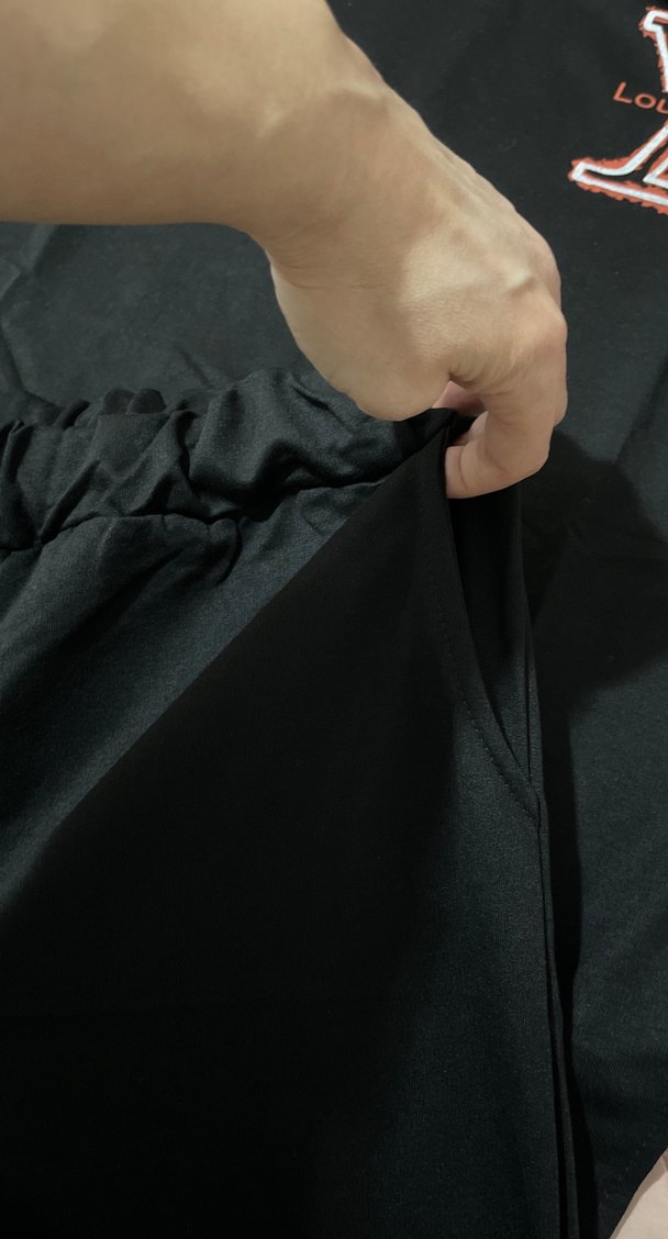 Siyah Rahat Kesim Kısa Kollu Pijama Takımı - Görsel 5