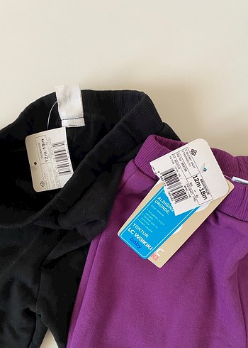 Kız Çocuk Mor ve Siyah eşofman - Görsel 2