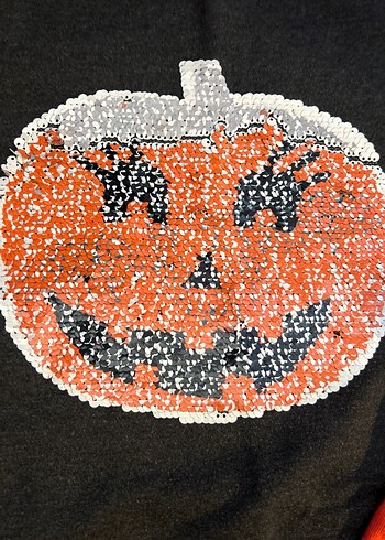 Renkli Payetli Kız Çocuk Sweatshirt - Görsel 2