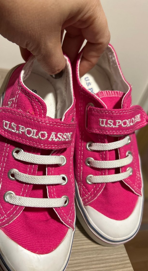 U.S. Polo Assn. Pembe Kız Çocuk Spor Ayakkabı - Görsel 3