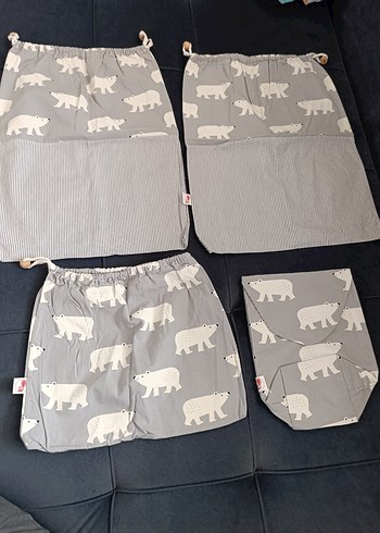 Gri Kutup Ayısı Desenli keseler - Görsel 2