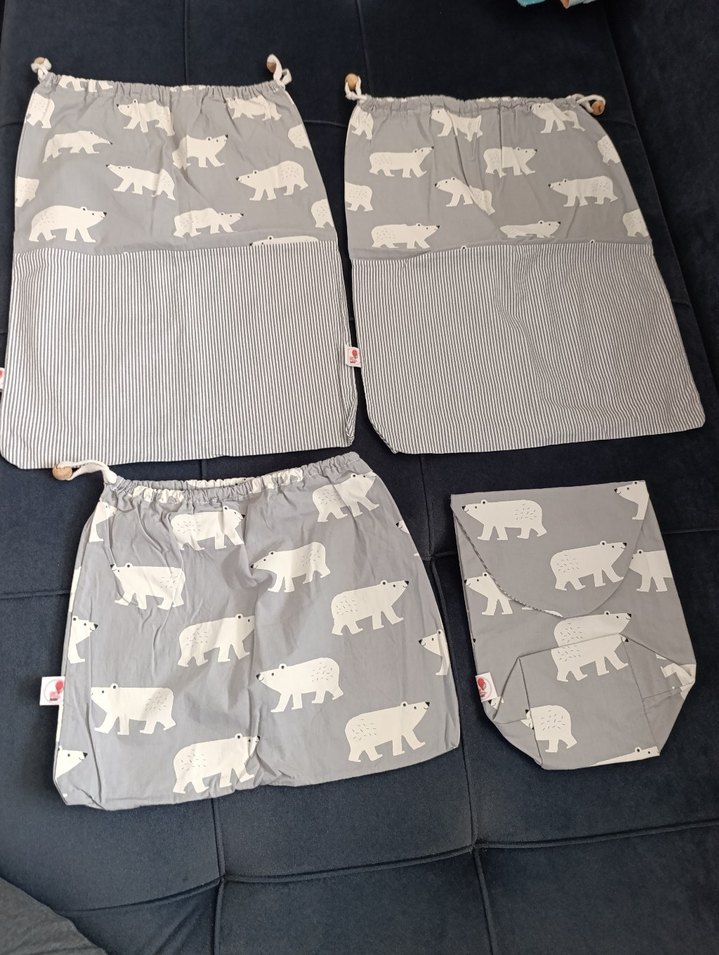 Gri Kutup Ayısı Desenli keseler - Görsel 2