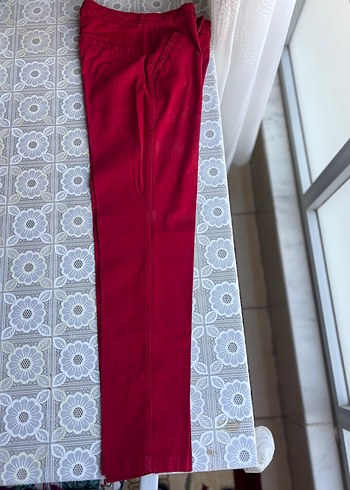 Kadın Kırmızı Pantolon - Görsel 3