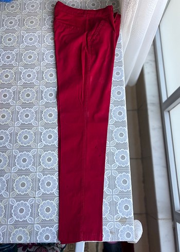 Kadın Kırmızı Pantolon - Görsel 2