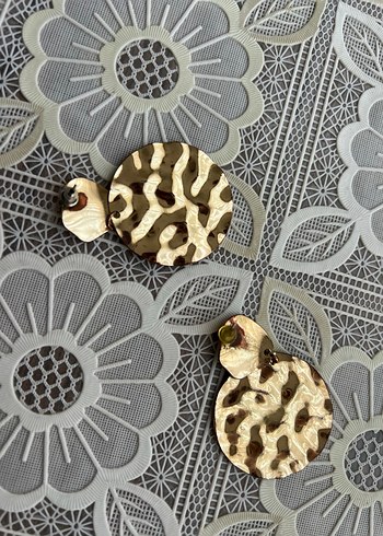 Altın Renk Mini Bohem Küpeler - Görsel 2