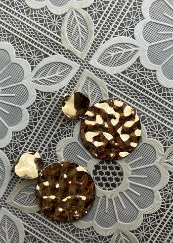 Altın Renk Mini Bohem Küpeler - Görsel 3