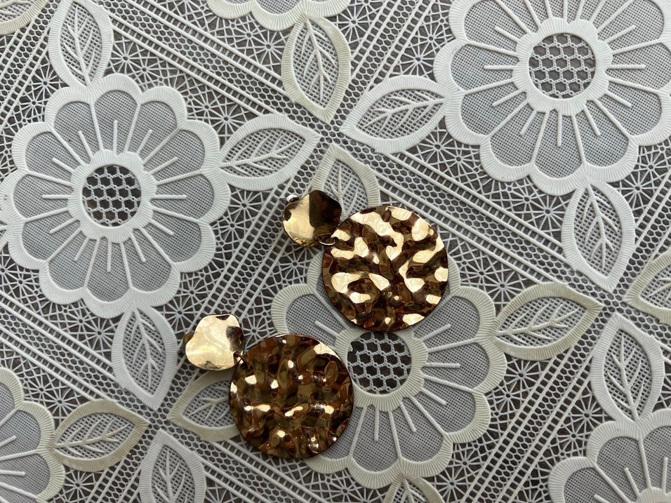 Altın Renk Mini Bohem Küpeler - Görsel 3