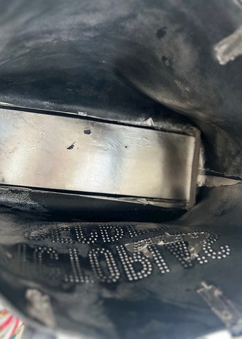 Siyah Deri Kadın Çanta Püsküllü - Görsel 3