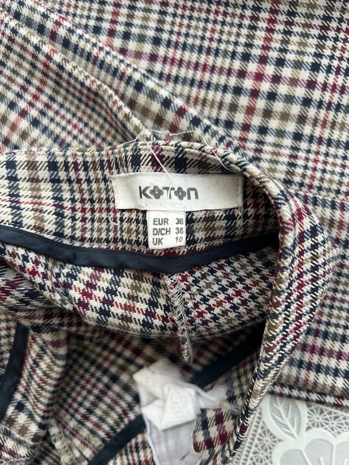 Ekose Kumaş Pantolon - Görsel 3