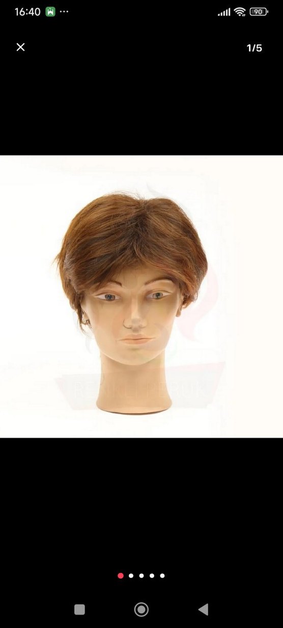 Sentetik Kısa Boy Peruk H 2039 G2T30Ürün Ağırlığı: 175180 gr. - Görsel 3