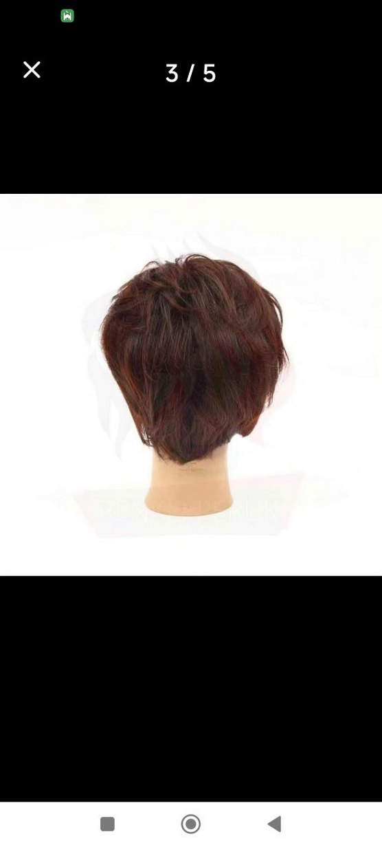 Koyu Kahverengi fiber  Peruk - Görsel 3