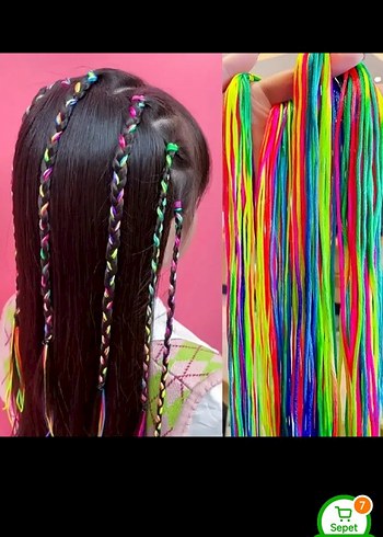 Renkli Elastik Kadın Saç Aksesuarı - Görsel 5