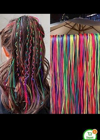 Renkli Elastik Kadın Saç Aksesuarı - Görsel 9