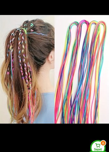 Renkli Elastik Kadın Saç Aksesuarı - Görsel 7