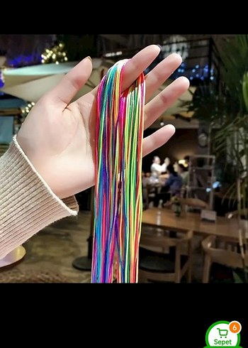 Renkli Elastik Kadın Saç Aksesuarı - Görsel 10