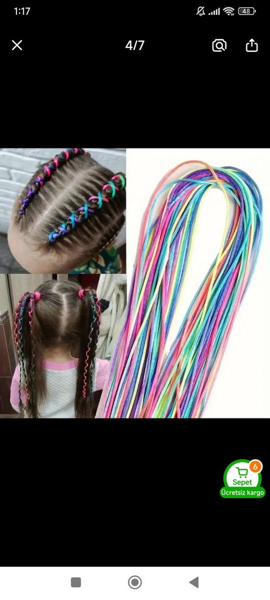 Renkli Elastik Kadın Saç Aksesuarı - Görsel 3