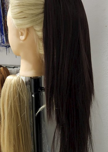 Fiber Kanekolon Düz Tokalı At Kuyruğu - Görsel 2