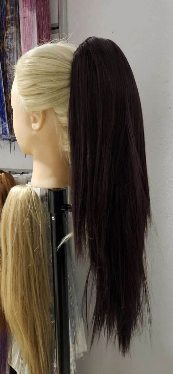 Fiber Kanekolon Düz Tokalı At Kuyruğu - Görsel 2