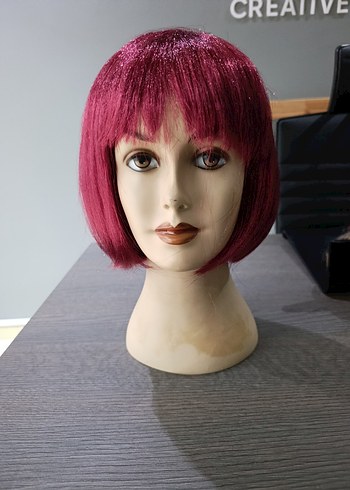 Kızıl Kırmızı Kahküllü Peruk  Isıya Dayanıklı Çok Satan Model - Görsel 2