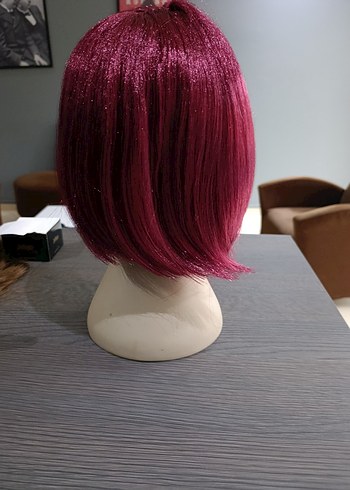 Kızıl Kırmızı Kahküllü Peruk  Isıya Dayanıklı Çok Satan Model - Görsel 4