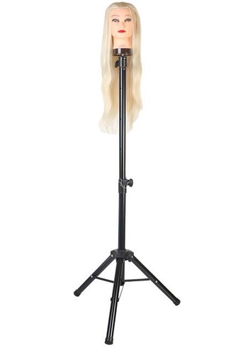 Kuaför Eğitim Mankeni - Yaki + Masa Aparatı - Karamel / Platin - Görsel 3