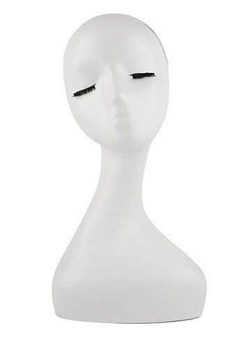 Peruk Mankeni - Beyaz - 45 Cm