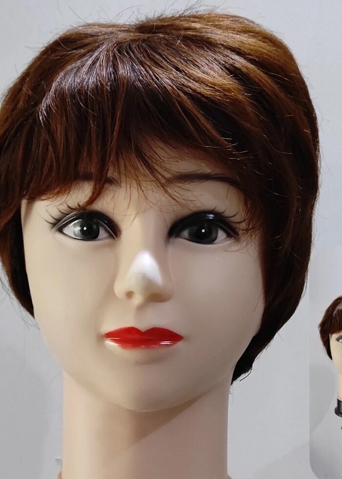 ERKEK Sentetik Kısa Boy Peruk  Ürün Boyu: 25 ? 30cm  Ürün Ağırlı - Görsel 3