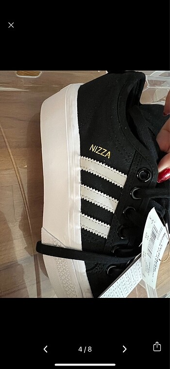 36,5 Beden siyah Renk Adidas Nizza Platform Topuklu Spor Ayakkabı