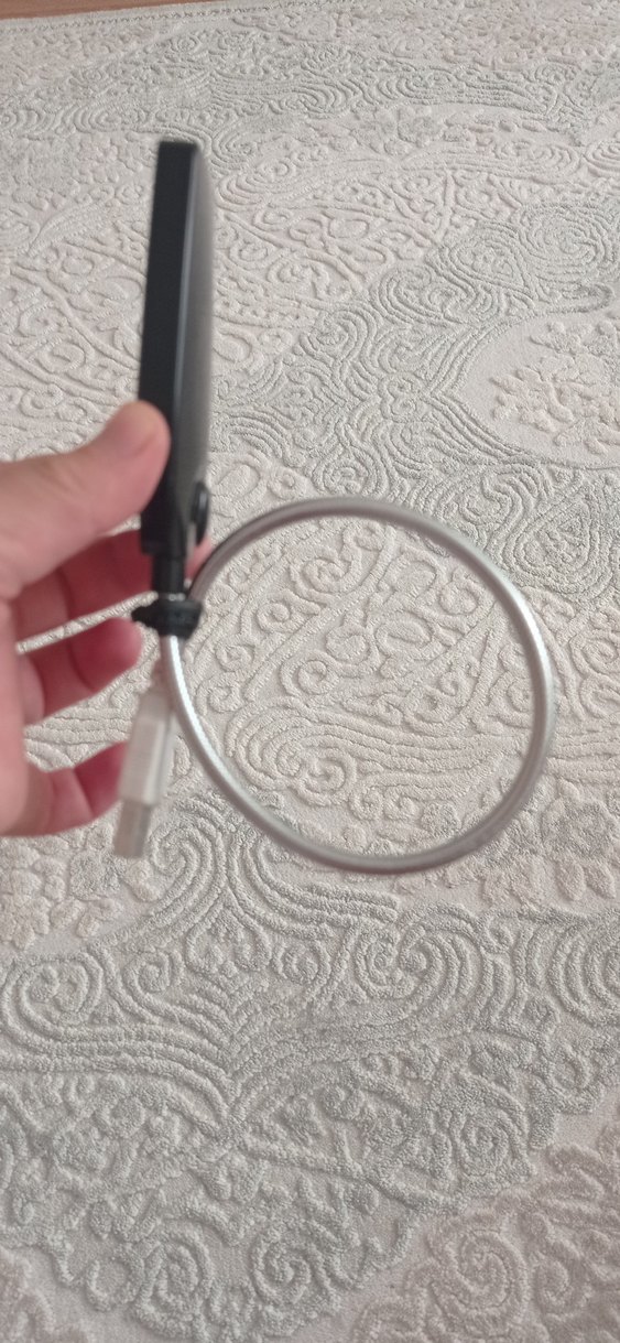 USB bağlantılı gri okuma ışığı - Görsel 2