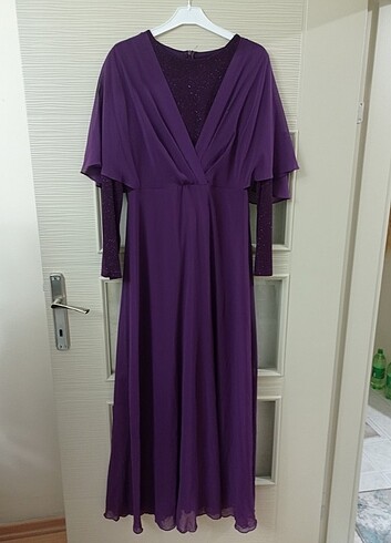 Mor renk abiye  - Görsel 5