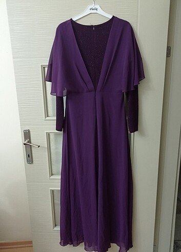 Mor renk abiye  - Görsel 6